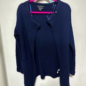 Blue cardigan